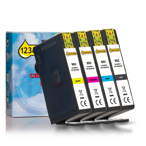 Marque 123encre remplace HP 903 multipack - noir/cyan/magenta/jaune 093184 - 1