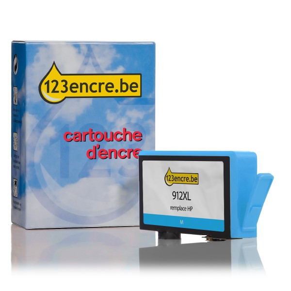 HP Marque 123encre remplace HP 912XL (3YL81AE) cartouche d'encre haute capacité - cyan 3YL81AEC 055425 - 1