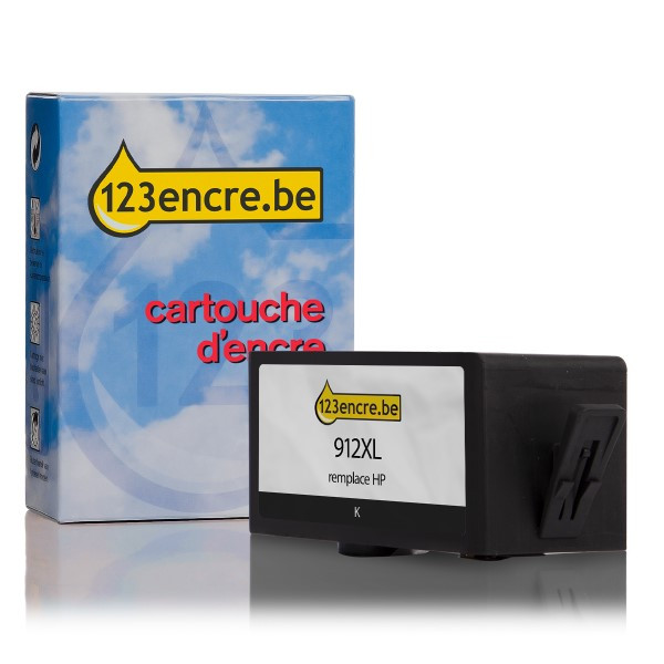 HP Marque 123encre remplace HP 912XL (3YL84AE) cartouche d'encre haute capacité - noir 3YL84AEC 055423 - 1