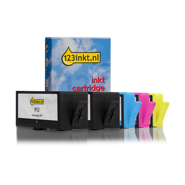 HP Marque 123encre remplace HP 912 multipack 2x noir + 3 couleurs  160742 - 1
