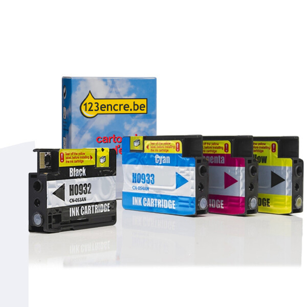 HP Marque 123encre remplace HP 932 / HP 933 multipack - noir/cyan/magenta/jaune 6ZC71AEC 000567 - 1