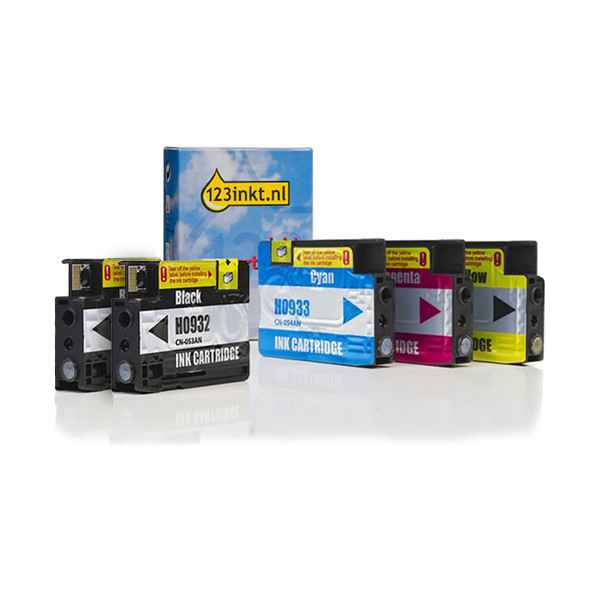 HP Marque 123encre remplace HP 932 / HP 933 multipack 2x noir + 3 couleurs  160745 - 1