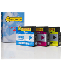 HP Marque 123encre remplace HP 933 multipack cyan/magenta/jaune CR711AEC 000523