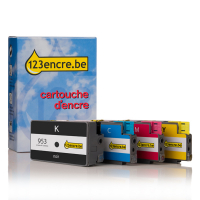 Marque 123encre remplace HP 953 (6ZC69AE) multipack - noir/cyan/magenta/jaune