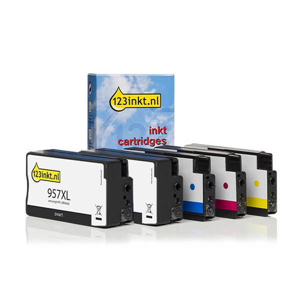 HP Marque 123encre remplace HP 957XL + 953XL multipack 2x noir + 3 couleurs  160753 - 1