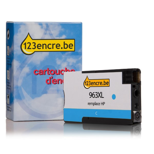 HP Marque 123encre remplace HP 963XL (3JA27AE) cartouche d'encre haute capacité - cyan 3JA27AEC 055385 - 1