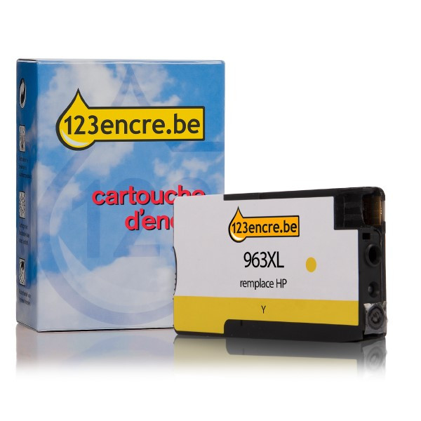 HP Marque 123encre remplace HP 963XL (3JA29AE) cartouche d'encre haute capacité - jaune 3JA29AEC 055389 - 1