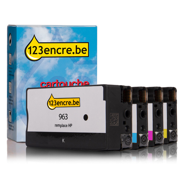 Marque 123encre remplace HP 963 multipack - noir/cyan/magenta/jaune 160199 - 1