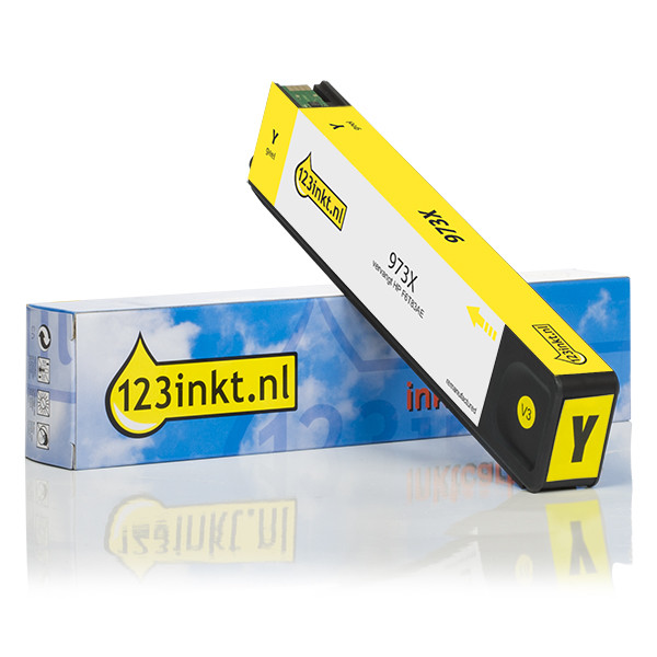 HP Marque 123encre remplace HP 973X (F6T83AE) cartouche d'encre haute capacité - jaune F6T83AEC 054921 - 1