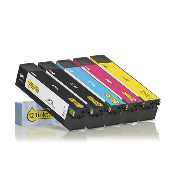 HP Marque 123encre remplace HP 981X multipack 2x noir + 3 couleurs  160759 - 1