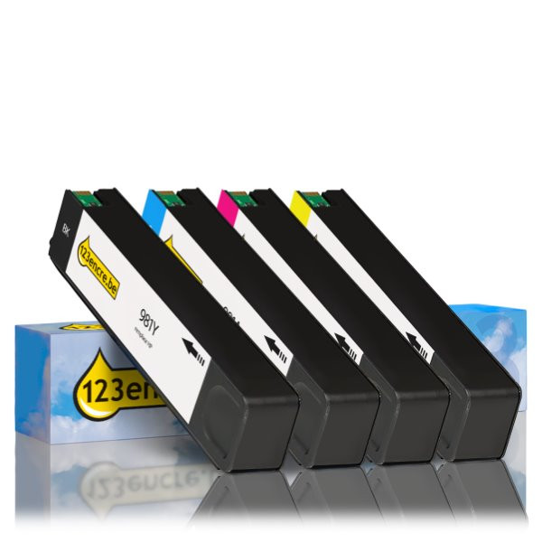 HP Marque 123encre remplace HP 981Y multipack noir/cyan/magenta/jaune  160194 - 1