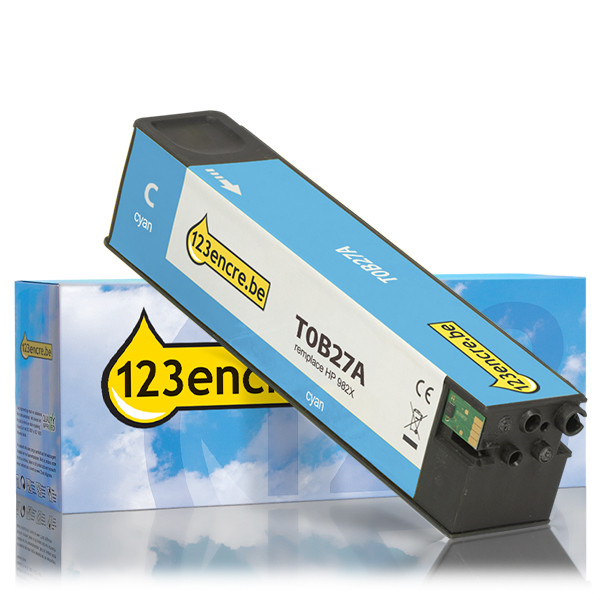 HP Marque 123encre remplace HP 982X (T0B27A) cartouche d'encre haute capacité - cyan T0B27AC 055203 - 1