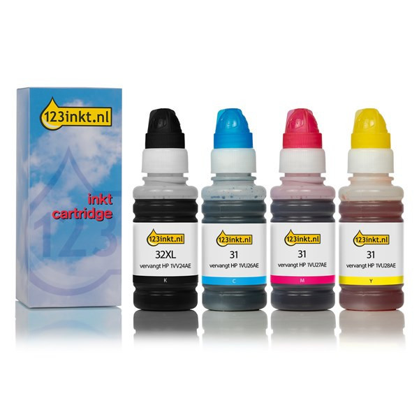 HP Marque 123encre remplace HP GT52/53XL multipack noir/cyan/magenta/jaune  044727 - 1
