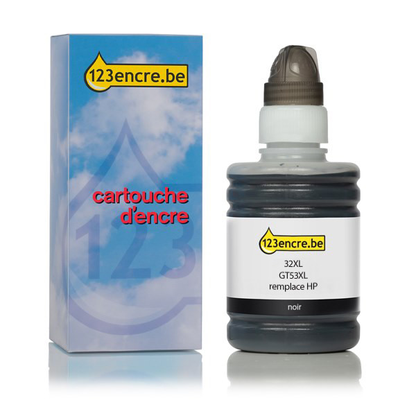 Marque 123encre remplace HP GT53XL (1VV21AE) réservoir d'encre - noir 044709 - 1