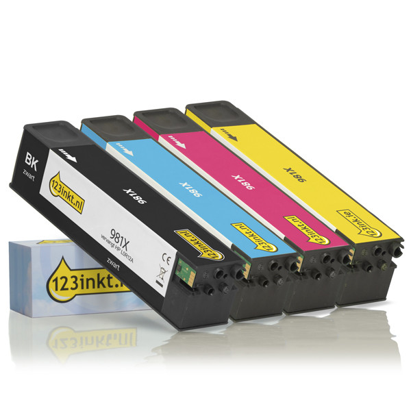 HP Marque 123encre remplace Multipack HP 981X noir/cyan/magenta/jaune  160179 - 1