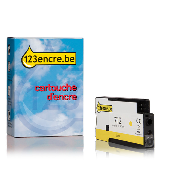 HP Marque 123encre remplace la cartouche d'encre HP 712 (3ED69A) - jaune 3ED69AC 093113 - 1