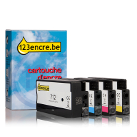 HP Marque 123encre remplace le multipack HP 712 - noir hc/cyan/magenta/jaune  160219