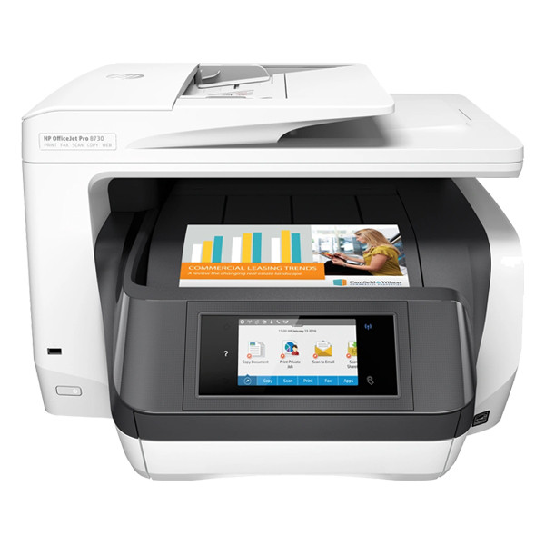HP OfficeJet Pro 8730 imprimante à jet d'encre multifonction A4 avec wifi (4 en 1) D9L20AA80 841141 - 1