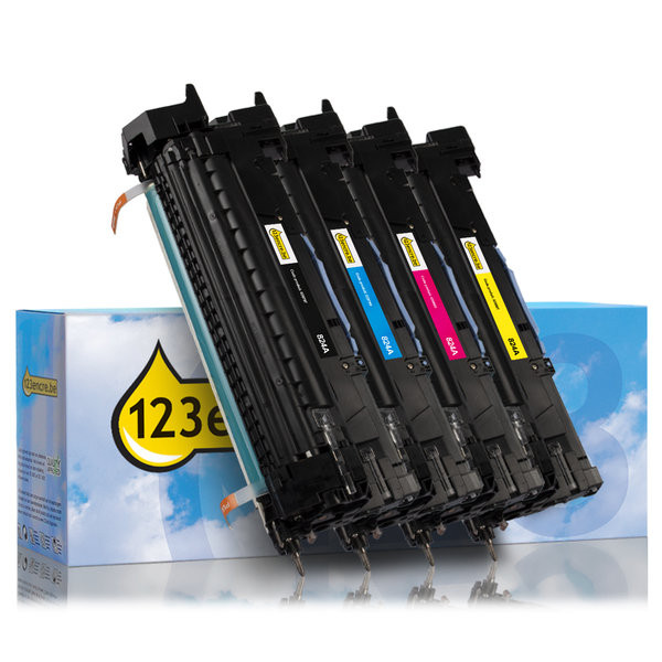 HP Offre: marque 123encre remplace HP 824A : HP CB384A, 85A, 86A, 87A tambour - noir + 3 couleurs CB384AC CB385AC CB386AC CB387AC 130047 - 1