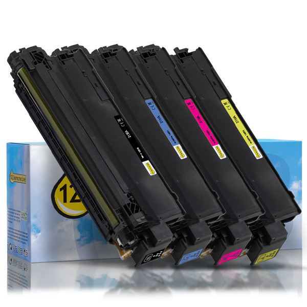 HP Offre : 123encre ensemble de toners pour HP 213A : HP W2130A, W2131A, W2132A, W2133A - noir + 3 couleurs  093710 - 1