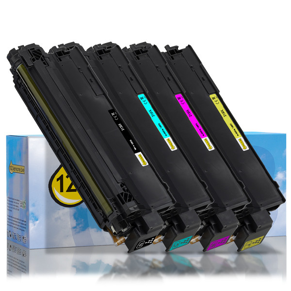 HP Offre : 123encre ensemble de toners pour HP 213X : HP W2130X, W2131X, W2132X, W2133X - noir + 3 couleurs  093711 - 1