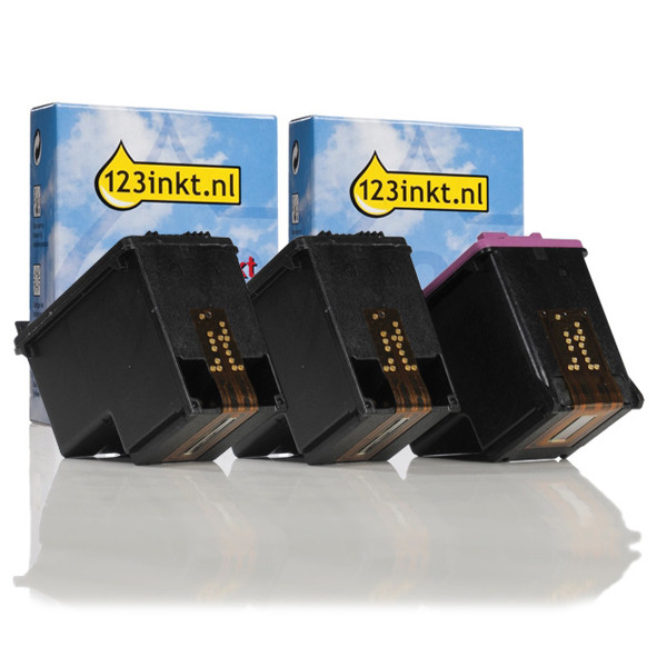 HP Offre : Marque 123encre remplace HP 301XL (2x noir + 1x couleur)  160692 - 1
