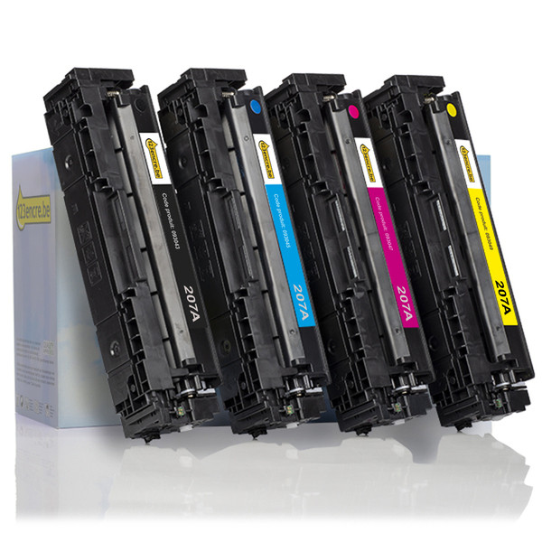 HP Offre : marque 123encre remplace HP 207A : HP W2210A, W2211A, W2213A, W2212A noir + 3 couleurs  093701 - 1