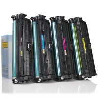 HP Offre : marque 123encre remplace HP 650A: HP CE270A, CE271A, CE272A, CE273A noir + 3 couleurs  130042