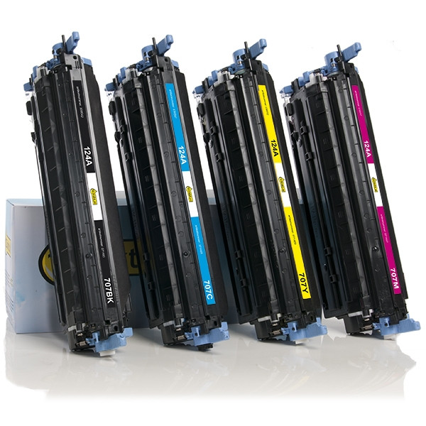 HP Offre spéciale: marque 123encre remplace HP 124A: HP Q6000A, 01A, 02A, 03A noir + 3 couleurs  130016 - 1