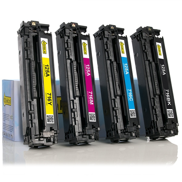 HP Offre spéciale: marque 123encre remplace HP 125A: HP CB540A, 541A, 542A, 543A noir + 3 couleurs  130030 - 1