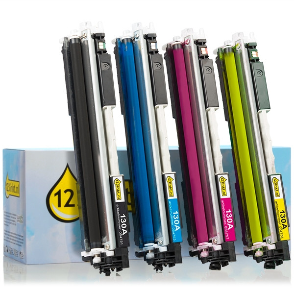 HP Offre spéciale: marque 123encre remplace HP 130A: HP CF350A, CF351A, CF352A, CF353A - noir + 3 couleurs  130045 - 1