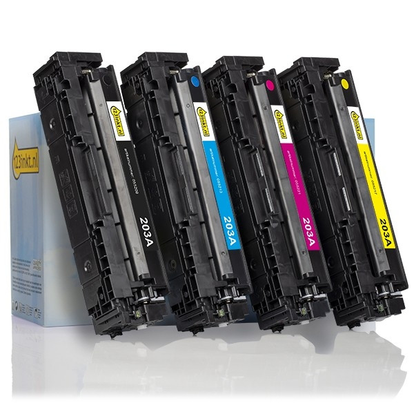 HP Offre spéciale: marque 123encre remplace HP 203A: HP CF540A, CF541A, CF542A, CF543A noir + 3 couleurs  130550 - 1