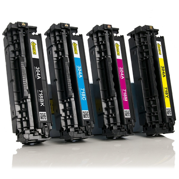 HP Offre spéciale: marque 123encre remplace HP 304A: HP CC530A, CC531A, CC532A, CC533A noir + 3 couleurs  130032 - 1