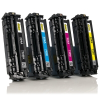 HP Offre spéciale: marque 123encre remplace HP 304A: HP CC530A, CC531A, CC532A, CC533A noir + 3 couleurs  130032