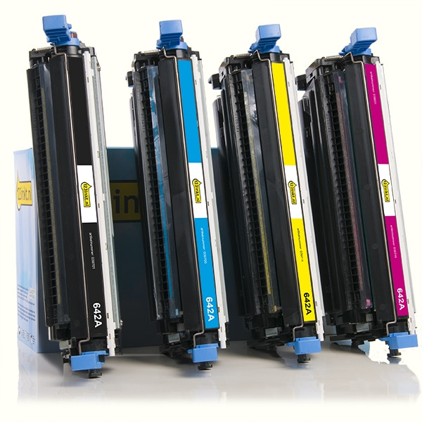 HP Offre spéciale: marque 123encre remplace HP 642A: HP CB400A, 401A, 402A, 403A noir + 3 couleurs  130028 - 1