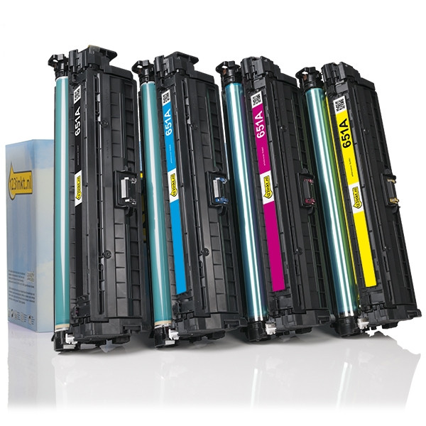 HP Offre spéciale: marque 123encre remplace HP 651A: HP CE340A, CE341A, CE342A, CE343A noir + 3 couleurs  130048 - 1