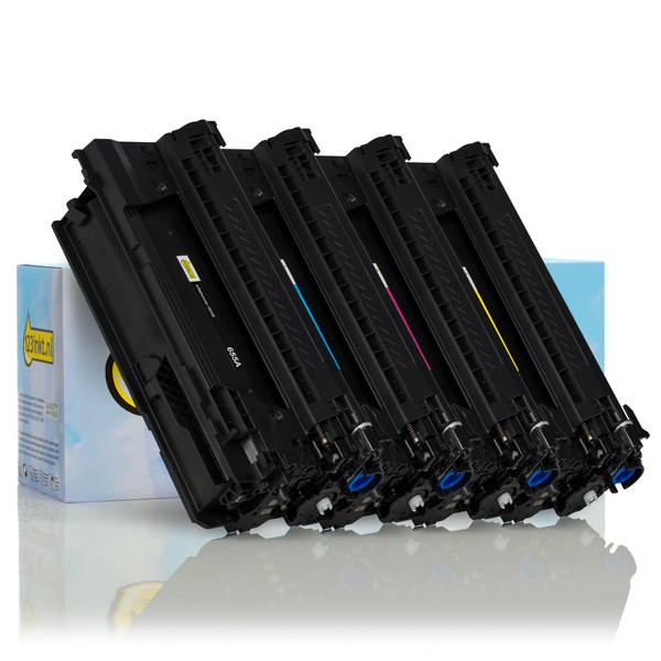 HP Offre spéciale : marque 123encre remplace HP 655A : HP CF450A, CF451A, CF452A, CF453A - noir + 3 couleurs  130553 - 1