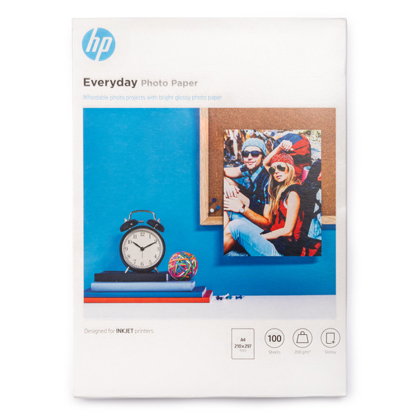 HP Papier photo 10 x 15 brillant Everyday - 100 feuilles