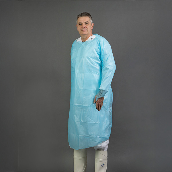 CPE HY@PRO tablier à manches 100 x 125 cm (1 pièce) - bleu SHY00645 CPE HY@PRO tablier à manches 100 x 125 cm (1 pièce) - bleu SHY00645 - 1