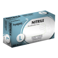 HY@PRO Medical Accelerator Free Nitril gants sans poudre L (3,5 grammes, 24 cm, 200 pièces) - bleu  SHY00032