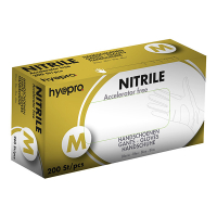 HY@PRO Medical Accelerator Free Nitril gants sans poudre M (3,5 grammes, 24 cm, 200 pièces) - bleu  SHY00030