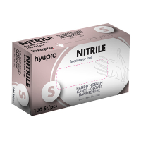 HY@PRO Medical Accelerator Free Nitril gants sans poudre S (3,5 grammes, 24 cm, 100 pièces) - bleu  SHY00020