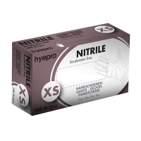 HY@PRO Medical Accelerator Free Nitril gants sans poudre XS (3,5 grammes, 24 cm, 100 pièces) - bleu  SHY00018