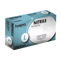 HY@PRO Medical gants en nitrile sans poudre L (6,2 grammes, 30 cm, 100 pièces) - bleu  SHY00014