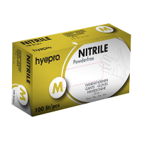 HY@PRO Medical gants en nitrile sans poudre M (6,2 grammes, 30 cm, 100 pièces) - bleu  SHY00012