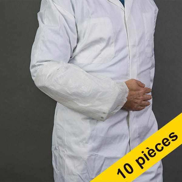 Offre : 10x HY@PRO PE manche de protection fabriquée mécaniquement 3 grammes (100 pièces) - blanc SHY00528 Offre : 10x HY@PRO PE manche de protection fabriquée mécaniquement 3 grammes (100 pièces) - blanc SHY00528 - 1