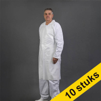 Offre : 10x HY@PRO PE tablier gaufré 80 x 125 3cm 35µ (50 pièces) - blanc