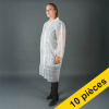 Offre : 10x HY@PRO blouse non tissée à boutons-pression S (1 pièce – 20 g/m²) - blanc SHY00682 - 1