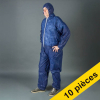 Offre : 10x HY@PRO combinaison antistatique non tissée revêtu de PE avec capuche XL (1 pièce) - bleu SHY00810 - 1