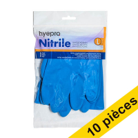 Offre : 10x HY@PRO gants de ménage en latex L (1 paire, 65 grammes)